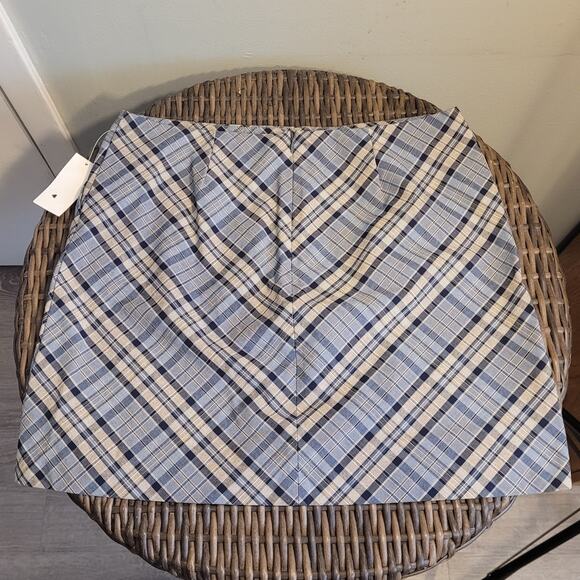 NWT Old Navy Plaid Mini Skirt Size 10 Side Pockets Preppy Academia Italy Fabric - Picture 7 of 15